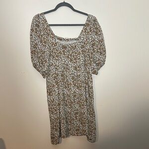 Rylee+Cru Floral Puff Sleeve Dress